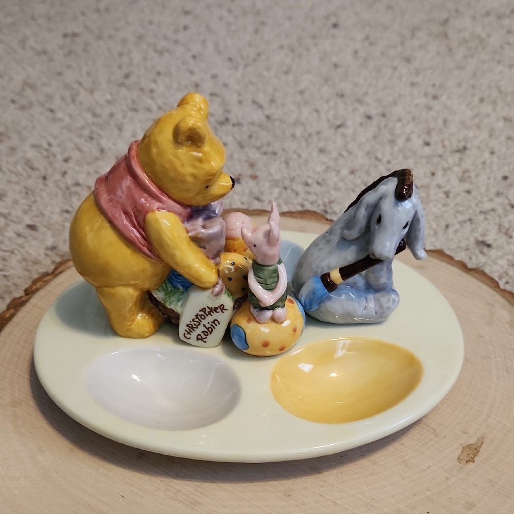 Disney Midwest Of Cannon Falls Winnie The Pooh Design Small Easter Egg Plate